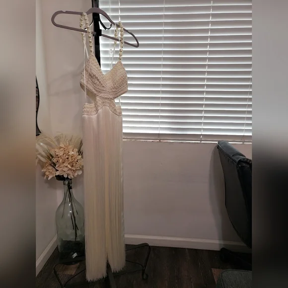 PatBO Fringe Beach Dress with Pearl Straps - Picture 16 of 16